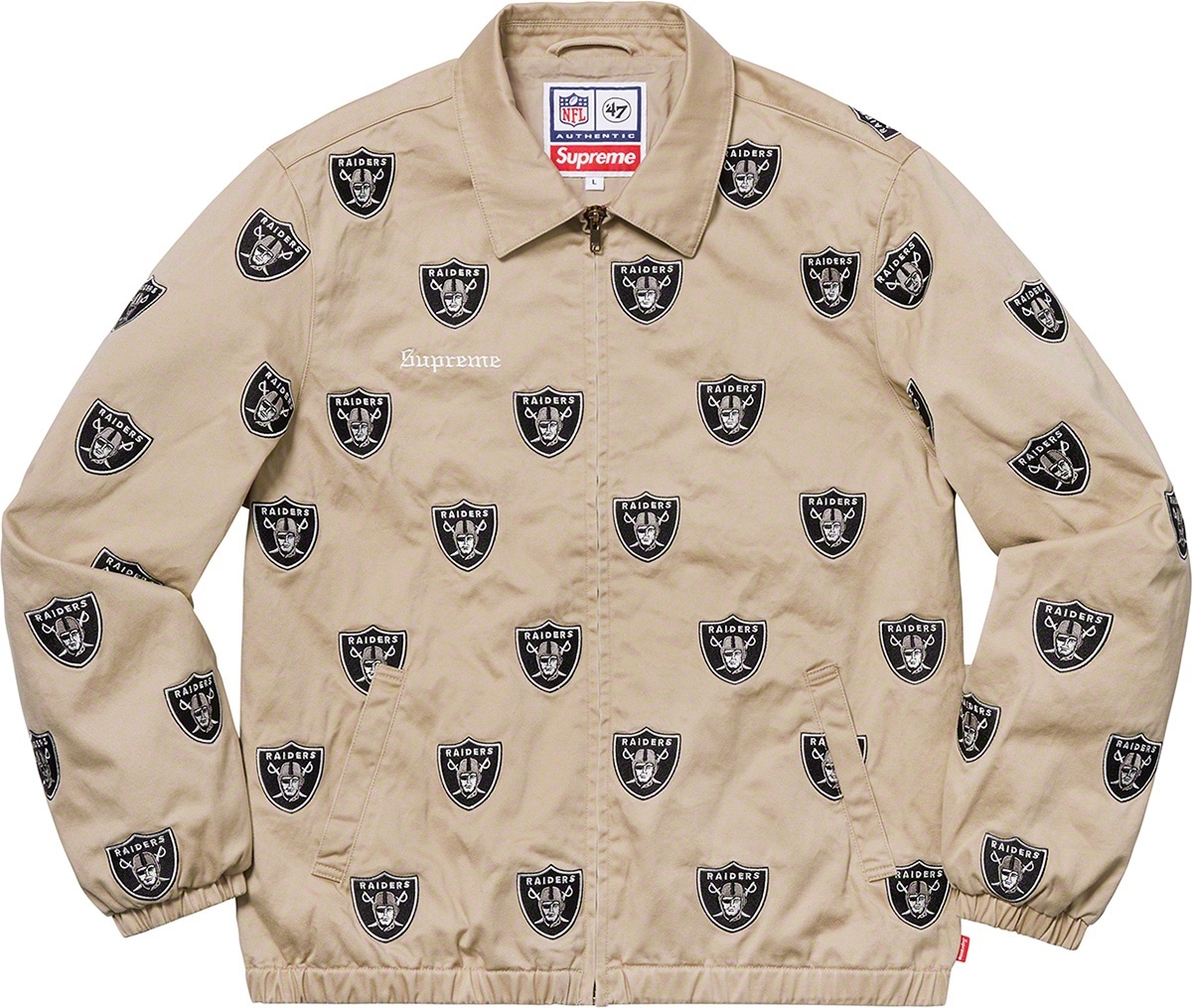 Supreme®/NFL/Raiders/'47 Embroidered Harrington Jacket view 6